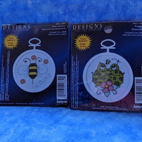 5 counted cross-stitch kits with frames - Picture 2 of 4